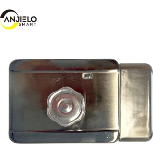 12V Electronic Door Lock Access Control System Silver Security Smart Intelligent Single Head Lock With for Home Intercom System