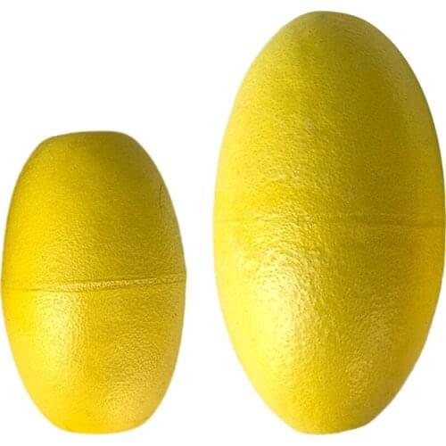 EVA 2 Pieces Yellow EVA Kayak Drift Anchor Float Buoy for Tow Rope Throw Line Replacement Accessories