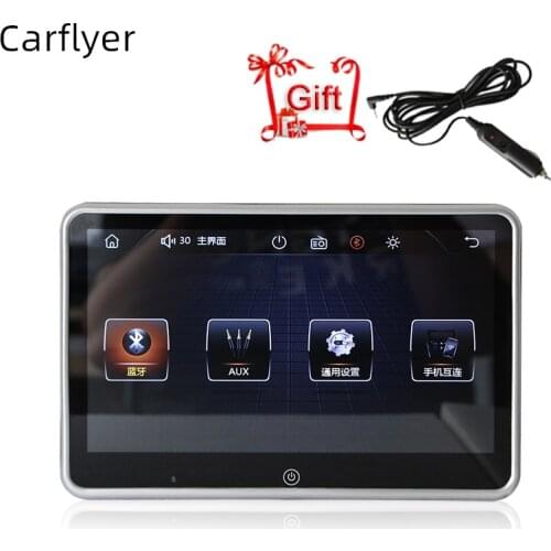 10.1in HD Car Headrest Monitor Rear Seat Entertainment Multimedia MP5 Player USB/SD/FM/IR Digital Screen Touch Screen MP5 Player