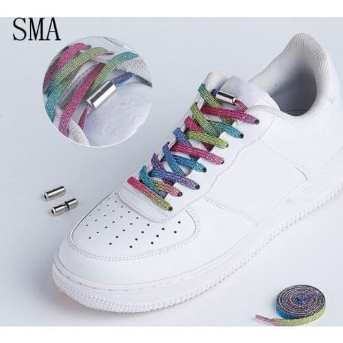 New Magnetic Shoelaces Elastic Locking Shoelace Kids Adult Unisex Sneakers Laces Strings Special Creative No Tie Shoes Lace T3-5