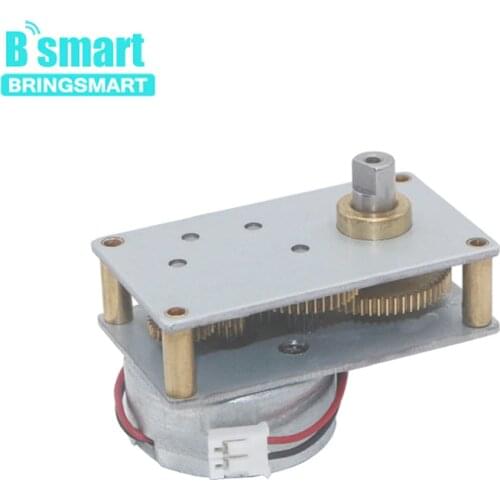 Bringsmart Small Gearbox Motor ZB4124-300 Valve Motor Reducer High Torque Miniature DC Low Speed Motor Reductor 6V Metal Gear