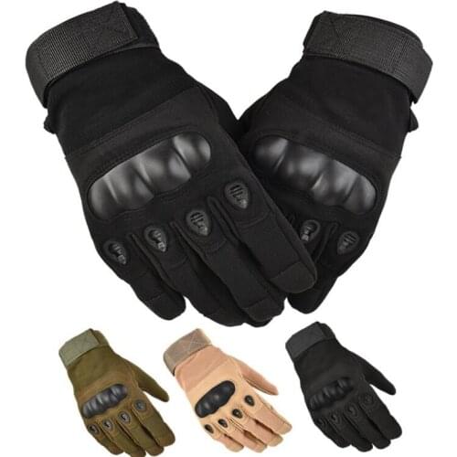 Outdoor full finger tactical training cycling gloves protection wear-resistant cut-resistant self-defense gloves outdoor