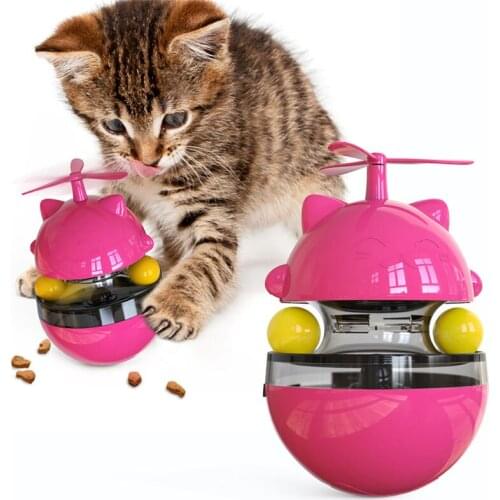Popular Cat Toy Interactive Pet Fidget Puzzle Training Movement Windmill Kittens Puppies Games Play Feeder for Cats Accessories