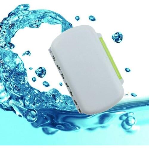 Portable 6 Slot Waterproof Pill Box Storage Container Travel Pill Case Drug Medicine Case Dispenser Organizer Splitters