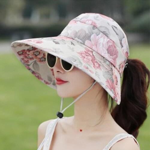 Durable Portable Outdoor Hat Travel Cap Beach Sunscreen Cap 5 Colors Apparel Comfortable Sun Visors Practical Fashion