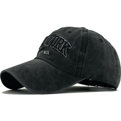 Simple New 100% Cotton Vintage Baseball Hat Women Men Fashion Hip Pop Dad Baseball Caps New York Embroidery Outdoor Sport Caps