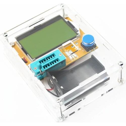 LCR-T4 Mega328 M328 Multimetr Transistor Tester ESR Meter Diode Triode Capacitance ESR Meter MOS PNP NPN LCR+CASE (not Battery)