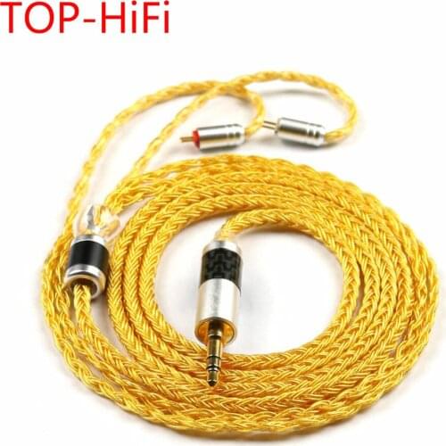 TOP-HiFi 1.2m Hand Made 16Cores 0.78mm 2pin for w4r um3x es3 es5 1964 Heir 10.A IEM8.0 IEM10.0 Headphone Upgrade Cable