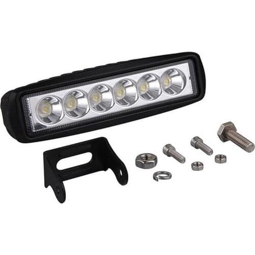 Driving Offroad Fog Lights Led Bar Work Car Light 18W 12V Universal 4WD Beams Work Spotlight Flood Lamp 6*1.9*1inch