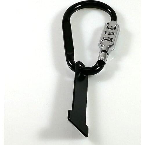 Helmet Lock Buckle Fastener Quad Lock with T-Bar Anti theft Motorcycle Scooter Helmet Lock Quick Release Secure Lock with T-Bar