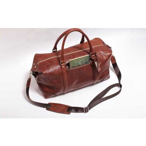 RexOwl Full Grain Leather Weekender Duffel Bag - Tan - Black - Brown - Express Free Shipping with DHL