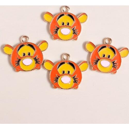 10pcs 25*20mm Cute Cartoon Bears Charms for diy Jewelry Making Accessories Animal Bear Head Charms Pendants Handmade Craft