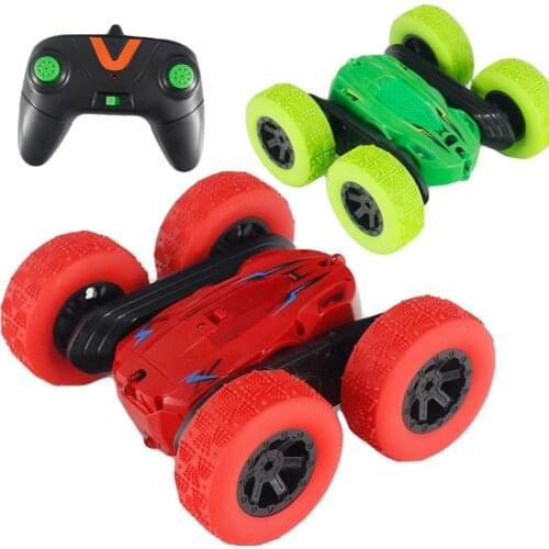 2.4G 3D RC Car 4CH Stunt Buggy Car Rock Crawler Roll Car 360 Degree Flip Kids Robot RC Cars Toys for Gifts
