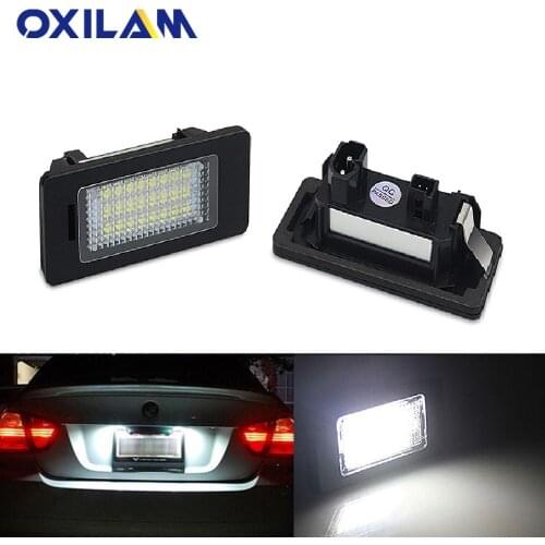 2pcs Canbus Led Number Plate Light for BMW E39 E60 M5 E70 X5 E90 E92 E93 M3 E91 E61 touring E71 E72 X6 Accessories Led Auto Lamp