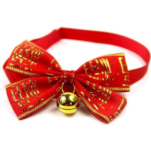 300PCS / LOT Pet Cat Dog New Year Bow Tie Christmas Pet Supplies Pet Cat Dog Necktie