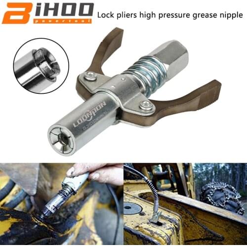 Quick Release Grease Gun Auto Replacement Parts Lube 10,000 PSI Lock Grease Coupler High-pressure Oil injection Nozzles 1PC