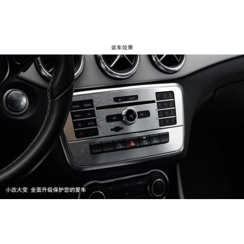 For Mercedes Benz A/B/GLA/CLA Class Car Center console CD panel decoration sticker