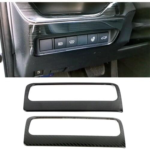 For Toyota Rav 4 Rav4 2019 2020 Head Lights Lamp Headlight Switch Button Decoration Cover Trim Stainless Steel Sticker