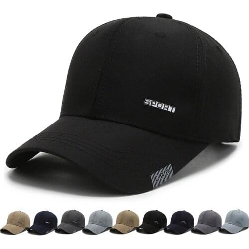 Cap Mens Korean Fashion Casual Baseball Spring And Summer Sun Protection Versatile Outdoor Pure Color Fishing Hat Fashion