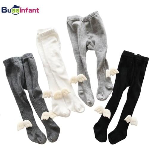 Newborn Girls Baby Tights Soft Cotton Pantyhose with Angel Wings Baby Girl Clothing Accessories Kids Children Girl Knitted Tight