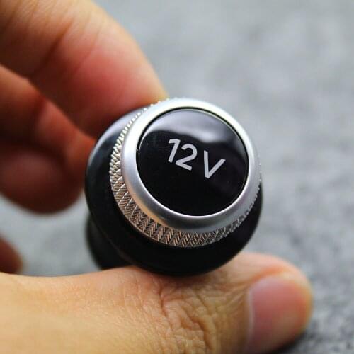 Cigarette Lighter Cover Chrome Plated Cigarette Lighter Plug 12V For A3 A4 A5 A6 A7 Q3 Q5 Q7 TT RS6 RS7 S3 S4 For VW Skoda Seat