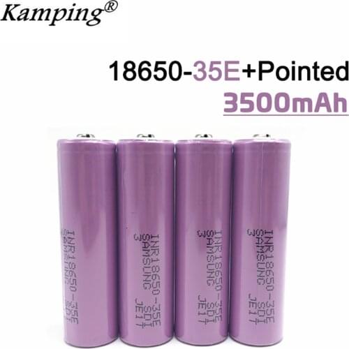 For 18650 3500 mAh 13A Discharge INR18650 35E INR18650-35E 18650 Battery Li-ion 3.7 V Rechargeable Battery Button Upper Battery
