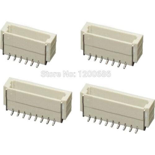 Mini Micro SH 1.0 JST Connector ST male Right Angle 90 degree SMD Connector Terminal Socket 2 3 4 6 10-Pin Connector Plug