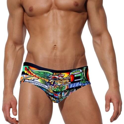 2019 Men Sexy Swimming Trunks Surfing Short Quick Dry Swim Trunks Low Waist Swimsuit Swimwear Summer Beach Short Men Briefs