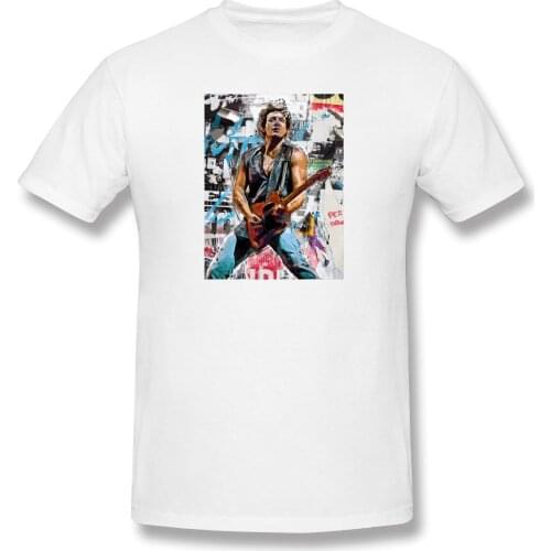 Bruce And Springsteen Pop Art Bruce Springsteen Everyday Novelty Graphic durable shirt USA Size T16