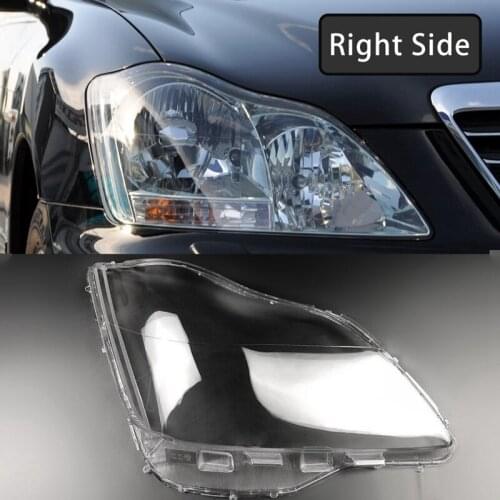 Side for Toyota Crown 2005-2009 Car Headlight Len Cover Headlight Lampshade Replacement Front Light Auto Shell