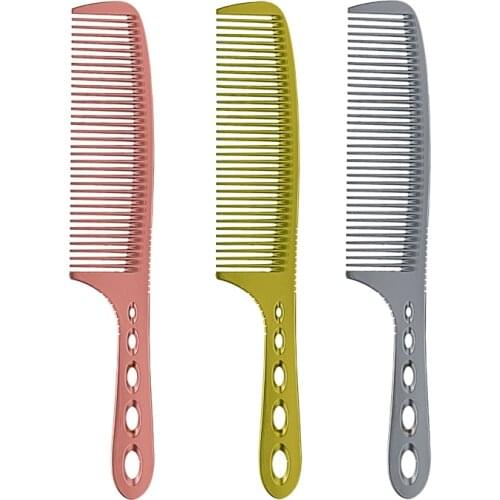 Professional Titanium Hairdressing Comb Metal Hairdresser Comb Barber Shop Accessories Hair Cutting Comb Hair Styling Tools