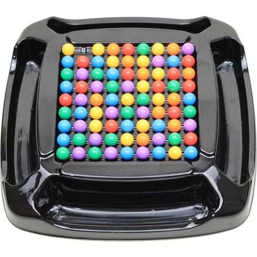 Rainbow Ball Matching Toy Colorful Fun Puzzle Chess Board Game Colored Beads Elimination Game Interactive Puzzles Chess Set