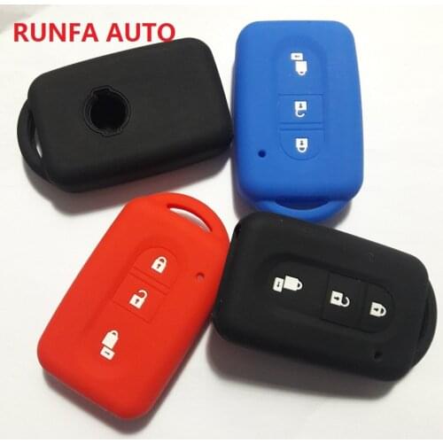 RUNFA AUTO Smart Key FOB Protective Holder For Nissan Remote 2 Button Qashqal Juke Duke Navara Xtrail Mirca Silicone Cover