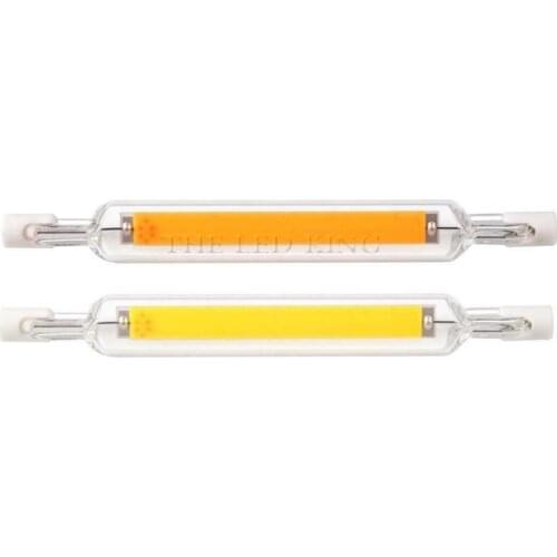 New R7S LED Bulb COB Glass Tube 78MM 20W 118MM 30W Replace Halogen Lamp 80W J78 J118 Lamparda Diode Spot Light 220V 110V