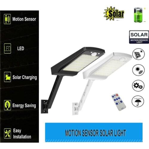 LED Solar Street Light, Flood garden Lamp with Motion Sensor, Dusk to Dawn Led Outdoor for Yar