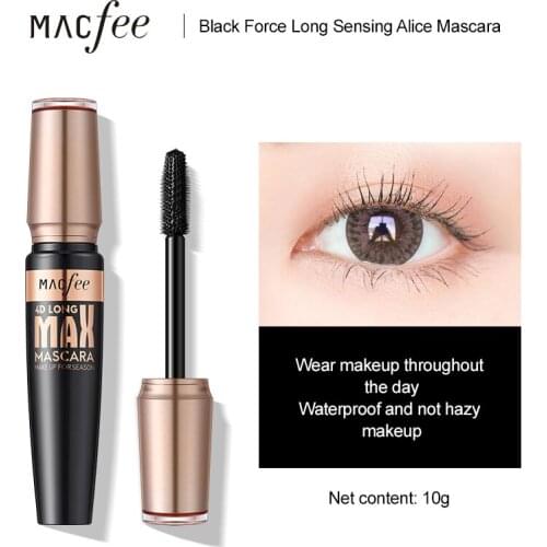 MACFEE 4D Mascara Black Eyelashes Thick Curling Waterproof Sweat-proof Lashes Extension Eye Lashes Mascara Eye Makeup TSLM2