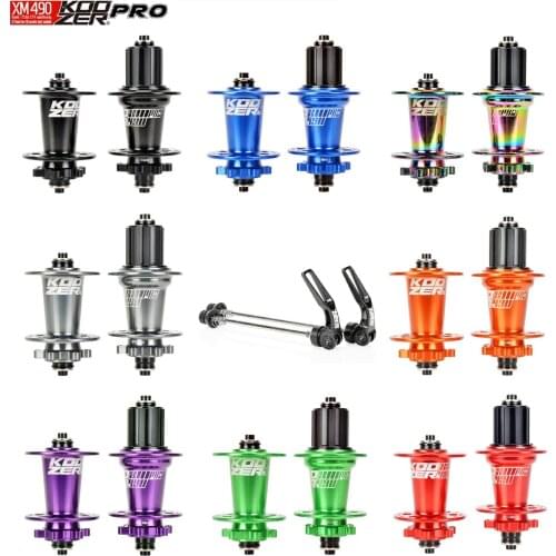 Koozer XM490 PRO 32 hole MTB Thru Bicycle Hubs 4 Bearing Mountain Bike Disc Brake Hub Rear 10*135mm QR 100*15 12*142mm XD