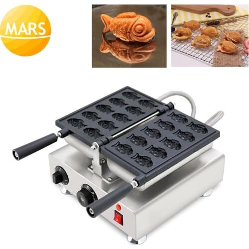 Taiyaki Japanese Fish-Shaped Bakeware Waffle Pan Maker Small Taiyaki Custard Mini Fish Cake Baker Small Waffles With Fillings