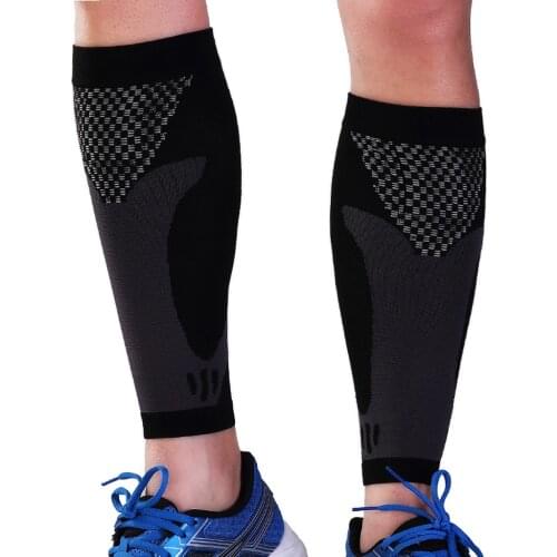 1Pair Calf Compression Sleeve / Toeless Compression Socks for Running, Shin Splint, Brace Wraps