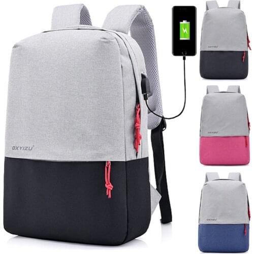 14 15 15.6 Inch with USB interface Nylon Computer Laptop Notebook Backpack Bags Case School Backpack for Men Women Student