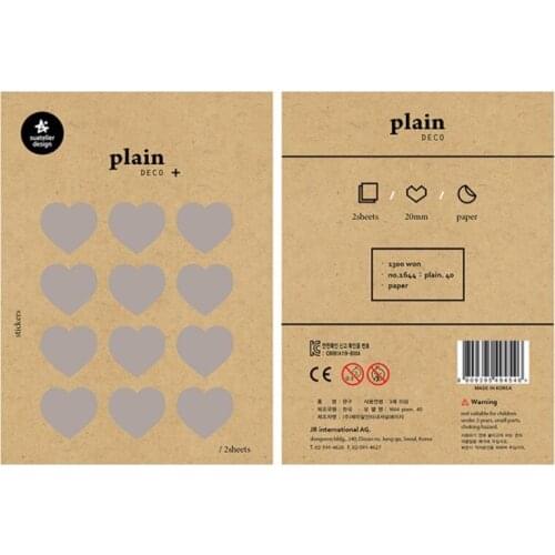 2sheets Korea Suatelier Scrapbooking High Quality Label Paper Sticker Heart Stationery DIY Craft Decoration Home Supplies