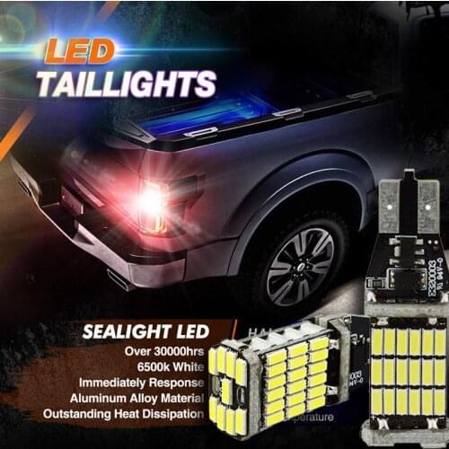 LED Taillights 2Pcs Side Marker Light Car Brake Tail Light Warning Lights Xtremely Bright Reversing Light Turn Signal LED Lamps