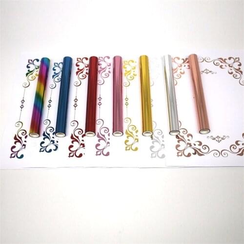 5mx19.3cm Hot Stamping Foil By Laser Printer and Laminator For Wedding Invitation Card Make New 2020