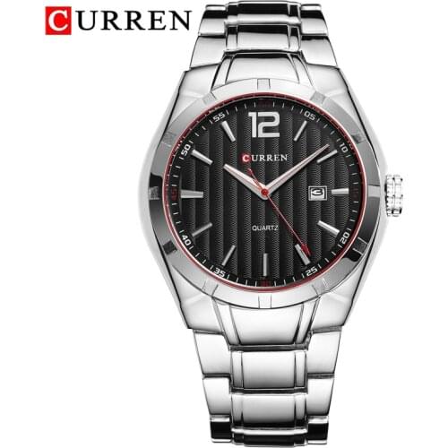 CURREN Fashion Watch Men Waterproof Quartz Stainless Steel Wrist Watches For Men Sports Watches Male Clock Relogio Masculino