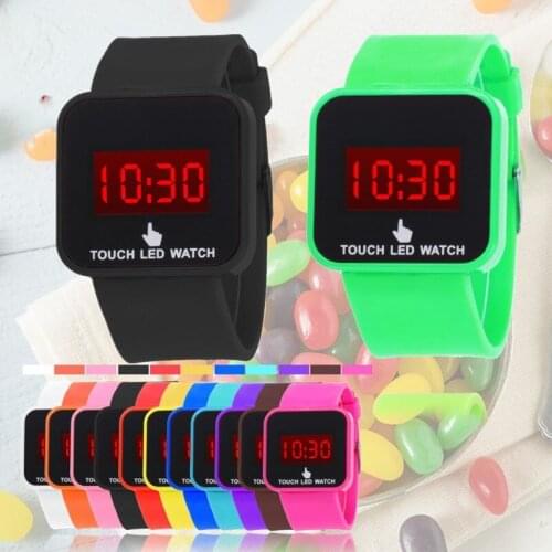 2020 Jelly Color Silicone Strap Student Watch Men Women Sport Watch LED Couple Electronic Digital Watch Electronic Clock relogio