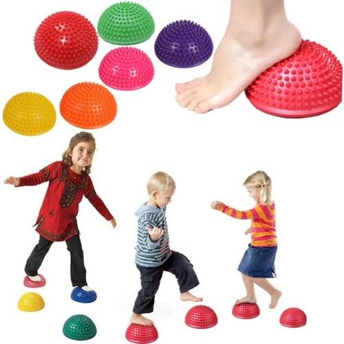 1 PCS Children Hemisphere Stepping Stones Durian Spiky Massage Balance Ball Sensory Integration Balance Toys Foot Massage Ball