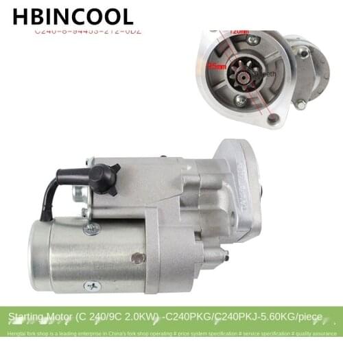 For Forklift Truck Accessories Starter Motor Starter Starter Motor C240-8-94453-212-0GC High quality forklift accessories