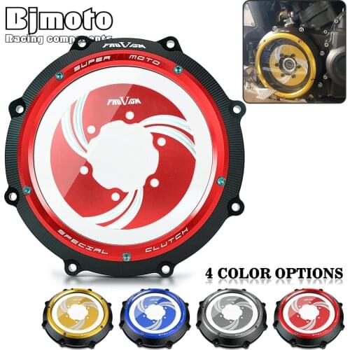 For Yamaha VMAX V-MAX V MAX 1700 2009-2020 CNC Racing Clear Clutch Cover & Spring Retainer R Motorcycle VMAX1700 2020 2019 2018