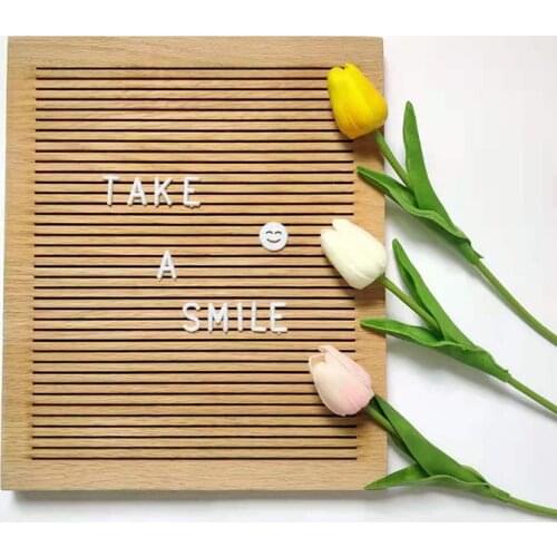 Natural Wood Letter Board Frame Changeable Message Memo DIY Board Stand Baby Bedroom Living Room Home Decorations Photo Props