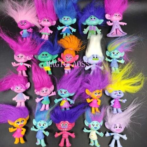 2Pc/5Pcs/Set Original Trol-lss Figures Branch Action Figure Toy Set 2017 New Movie Bobby Doll Birthday Party Gift Toy Model